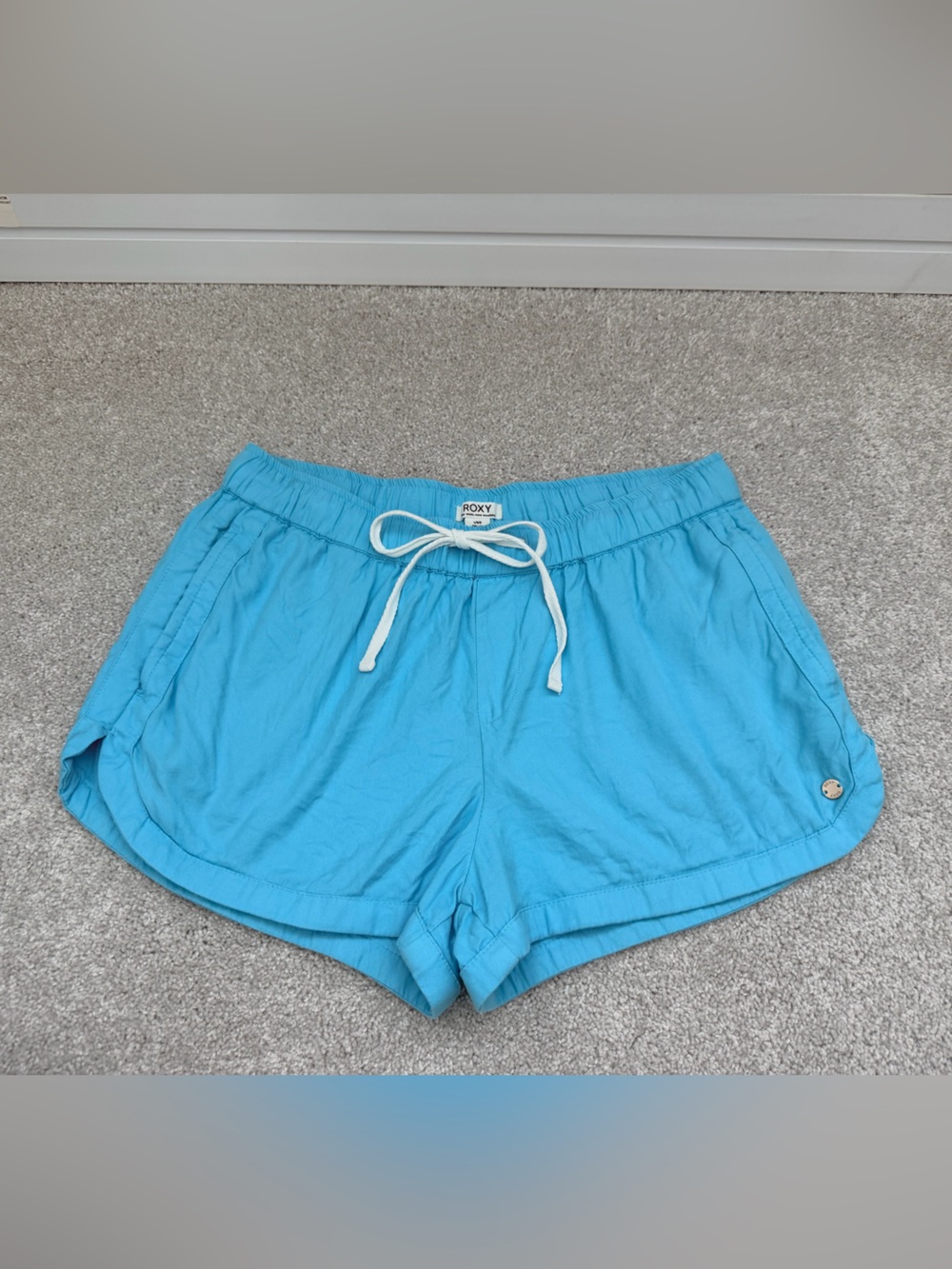 Roxy Casual Drawstring Beach Shorts, size L